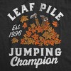 Toddler Funny T Shirts Leaf Pile Jumping Champion Sarcastic Fall Graphic Novelty Tee For Young Kids - Crazy Dog Toddler T Shirt For Halloween Season - 2 of 4
