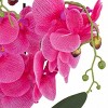 21" Artificial Purple Orchid in White Basket - National Tree Company - image 3 of 3