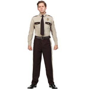 HalloweenCostumes.com Men's Sheriff Plus Size Costume - 1 of 3