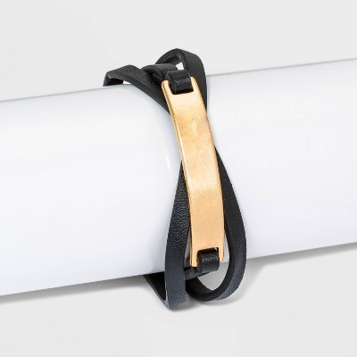 Faux Leather Wrap Bracelet - Universal Thread™