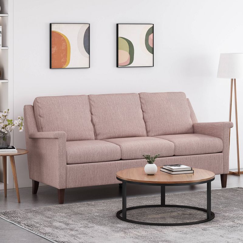 Dupont Contemporary 3 Seater Fabric Sofa - Christopher Knight Home, 3 of 12