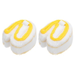 Unique Bargains Microfiber Window Glass Cleaning Scrubber Replacement Head 2 Pcs - 1 of 4