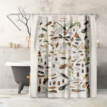 Americanflat 71" x 74" Shower Curtain, Insects Art Print by Samantha Ranlet
