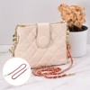 Unique Bargains PU Leather Handbag DIY Accessories Iron Flat Purse Chain Strap 2 Pcs - 3 of 3