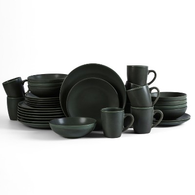 Stone Lain Grao 32-Piece Stoneware Dinnerware Set, Service for 8