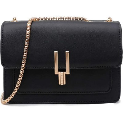 Attop Beige Color-Block Crossbody Bags for Women Leather Cross Body Purses Cute Designer Handbags Shoulder Bag Medium Size
