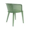 Set of 2 Outdoor Dining Chairs, Iron Patio Dining Chairs with Modern Low Back for Garden or Porch, Metal Outdoor Dining Chairs for Conversation-Koiai - 3 of 4