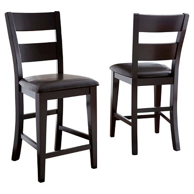 Set of 2 Tory Counter Height Barstool Brown - Steve Silver