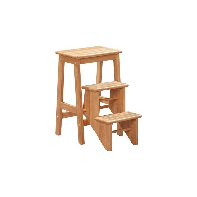 24&#34; Niko Folding Step Stool Natural - Boraam