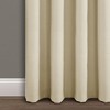 Faux Linen Absolute Blackout Grommet Top Single Window Curtain Panel - Lush Décor - image 3 of 4