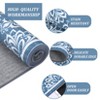 Modern Washable Area Rug for Living Room, Floral Area Rug with Non Slip Backing, Foldable Indoor Low Pile Carpet for Home - 4 of 4