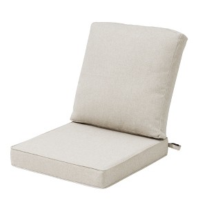 Pellebant Patio Chair Cushions Waterproof for Outdoor Furniture with Removable Cover Deep Seat & Back Cushion - 1 of 4