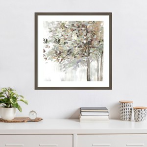 Amanti Art Autumns Leaves Neutral by Allison Pearce Wood Framed Wall Art Print - 1 of 4