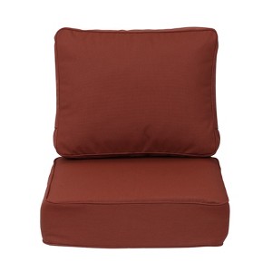 Aoodor Outdoor Patio Chair Cushions Set, Sunbrella Fabric Weather-Resistant Outdoor Cushion with Individual Pocket Springs - 1 of 4