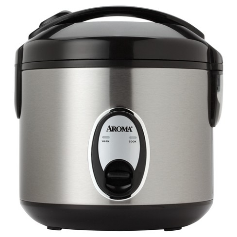 Aroma 8-Cup Stainless Steel Digital Rice Cooker & Multi-Cooker