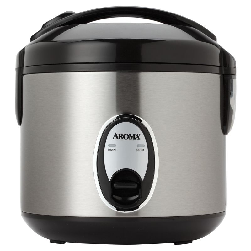 Aroma 8 Cup Rice Cooker - Stainless Steel ARC-904SB, 1 of 9