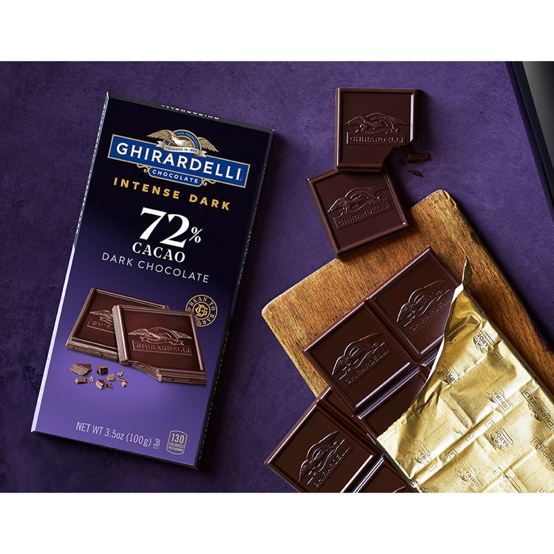Ghirardelli Intense Dark Chocolate 72% Cacao Candy Bar - 3.5oz, 6 of 7