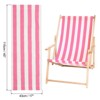 Unique Bargains Beach Sling Chair Replacement Canvas 17 x 45 Inch 1 Pc - 2 of 4