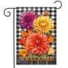 Briarwood Lane Fall Garden Flag 12x18 For Outdoor Checkered Mums For Fall Garden Flag Flags For Outside - 2 of 4