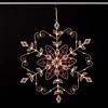 5.5"H Sullivans Glitter LED Red Gem Snowflake Christmas Ornament Indoor Christmas Decor - 4 of 4