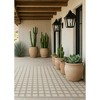 Rug Branch Maise Checkered Modern Indoor Outdoor Area Rug - 4 of 4