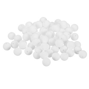 Unique Bargains Smooth Bulk  Silicone Beads for Keychain Bracelets Jewelry Making 70 Pcs - 1 of 4