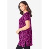 Roaman's Women's Plus Size Ultimate Short Sleeve V Neck Tunic - 4 of 4