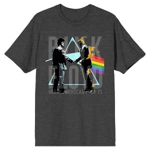 Pink Floyd Business Deal Dark Side of the Moon Men's Charcoal Heather T-shirt - 1 of 1