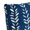 18"x18" Skyline Furniture Square Outdoor Throw Pillow Flutter Shibori Indigo: Handmade, Comfort Design, Zipper Closure - 3 of 4
