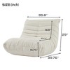 Vynxaria Fireside Chair Lazy Floor Sofa Bean Bag Couches - 4 of 4