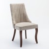 NicBex Set of 2 Velvet Tufted Upholstered Dining Chairs Armless Accent Side Chairs with Wood Legs - 2 of 4