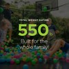 JumpFlex HERO 10 Foot Round Trampoline for Kids Outdoor Backyard Play Equipment Playset with Net Safety Enclosure and Ladder, Green/Black - 4 of 4