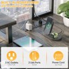 Aheaplus L Shaped Desk with Charging Staion and LED Light, Corner Desk with Hutch and Monitor Stand - 4 of 4