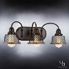 Urban Ambiance Luxury Vintage Bathroom Vanity Light,  8.375"H x 23.375"W,  Olde Bronze Finish, UHP2723 - 3 of 4
