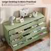 Zstar 55" Fluted 8 Drawer Dresser for Bedroom, Deep Drawers - 4 of 4