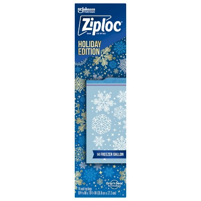 Ziploc Holiday Freezer Food Storage Bags - 14ct