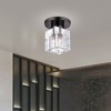 Livex Lighting Rotterdam 1 - Light Semi-Flush Mount in  Black Chrome - 3 of 4