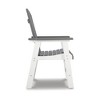 Signature Design by Ashley Transville Outdoor Dining Arm Chair (Set of 2), Gray/White - 4 of 4