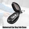 Unique Bargains Universal Genuine Leather Car Key Fob Case Black - 2 of 4