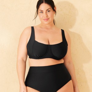 Women's Balconette Underwire Bikini Top - Shade & Shore™ Black - 1 of 3
