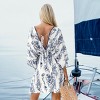 Women's Romantic Floral Dolman Sleeve Mini Dress - Cupshe - 4 of 4