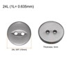 Unique Bargains Round Resin 2-Hole Fish Eye Craft Replacement Sewing Button 10 Pcs - 2 of 4