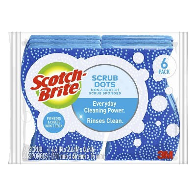 Scotch-Brite Scrub Dots Non-Scratch Scrub Sponge - 6pk