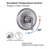 WOWOW Single-Handle 7-Spray Shower Faucet 1.8 GPM with Dual Shower Adjustable Heads in Brushed Nickel (Valve Included) - 4 of 4