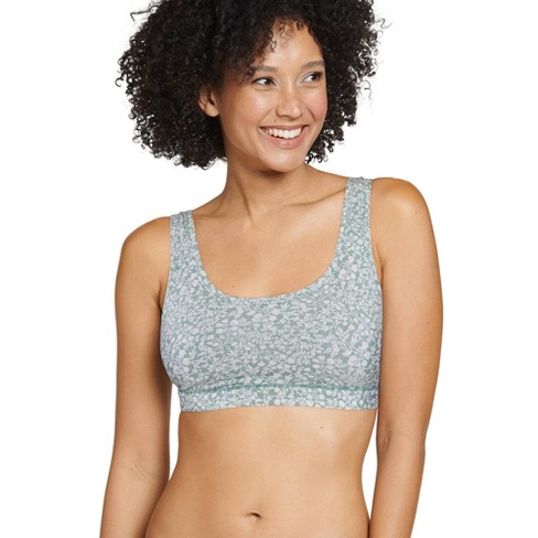 Jockey Women's Forever Fit V-neck Molded Cup Bra Xl Wisteria Green