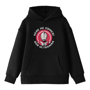 Ultraman Here He Comes! Our Ultraman! Youth Black Hoodie - 1 of 3