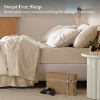 Cotton Tencel Sheet - Luxury Hotel Bedding Set, Soft, Cooling & Breathable for Hot Sleepers, Deep Pocket Up to 16 Inches - 4 of 4
