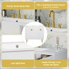 36 Inch Bathroom Vanity with Sink and Storage, Modern Single Sink Bathroom Vanity with Storage Cabinet, Fluted Door - 4 of 4