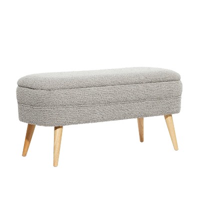 19" x 40" Contemporary Wood Storage Bench - Olivia & May