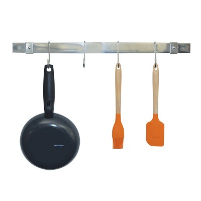 Stainless Steel Adjustable Wall-Mounted Pot Rack Bar